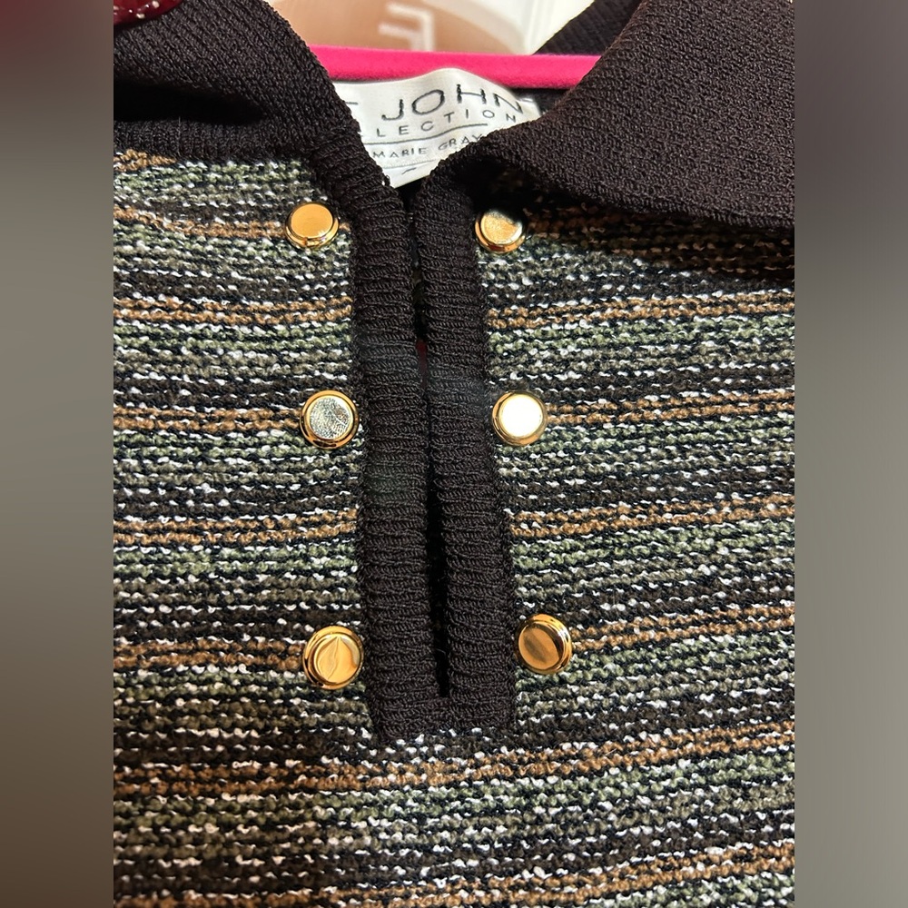 Vintage St John Collection Collared Pull Over Swe… - image 4